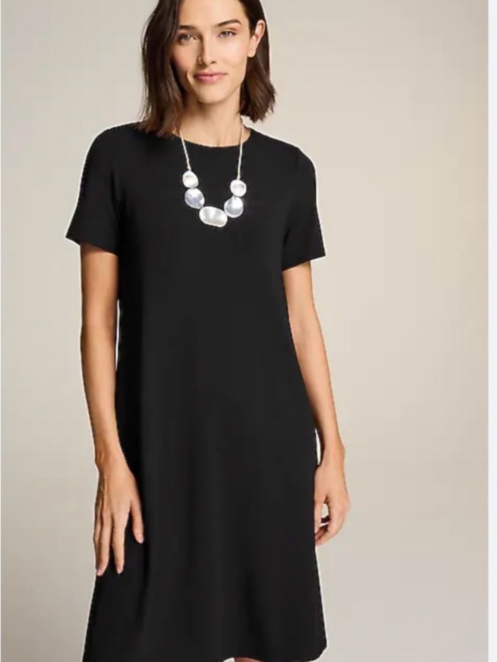 J. Jill Classic Black Midi Dress